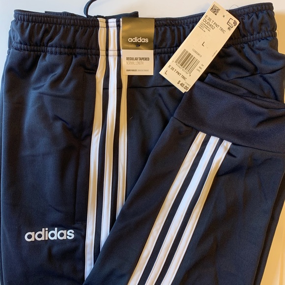🏷NWT adidas 3 stripe tapered Tricot pants - Picture 3 of 8